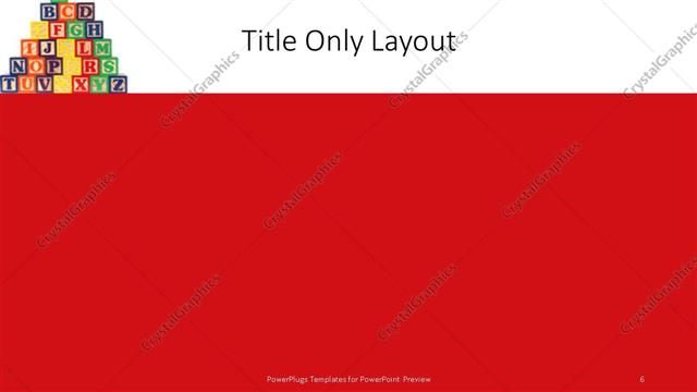 Title Only presentation slide layout
