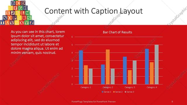 Content with Caption presentation slide layout