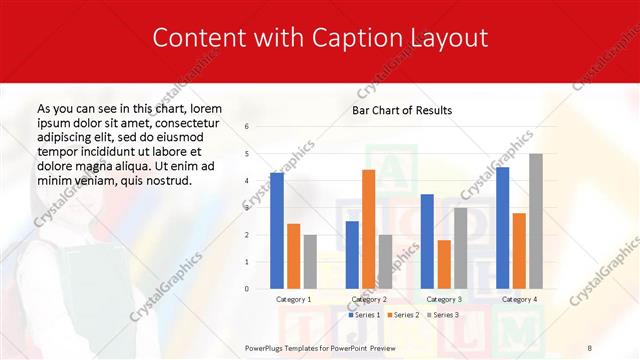 Content with Caption presentation slide layout