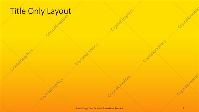 Title Only presentation slide layout