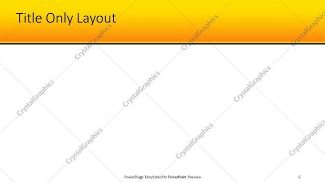 Title Only presentation slide layout