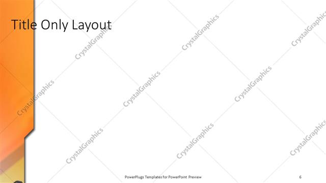 Title Only presentation slide layout