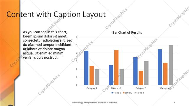 Content with Caption presentation slide layout