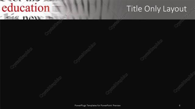 Title Only presentation slide layout