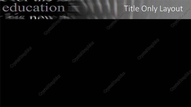 Title Only presentation slide layout