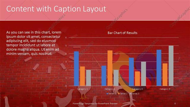 Content with Caption presentation slide layout