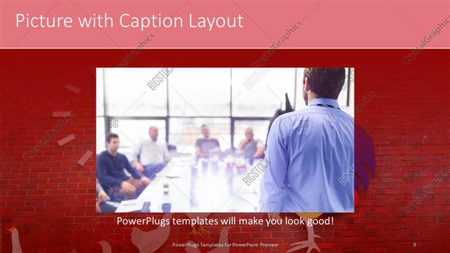 Picture with Caption presentation slide layout