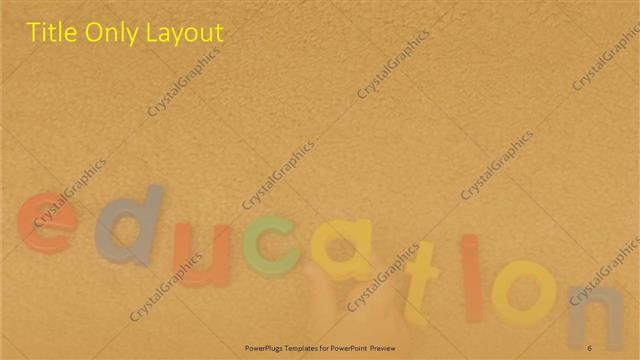 Title Only presentation slide layout