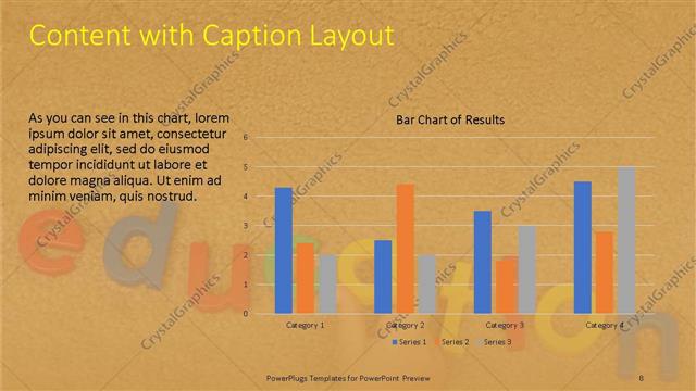 Content with Caption presentation slide layout