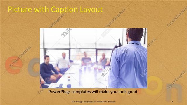 Picture with Caption presentation slide layout