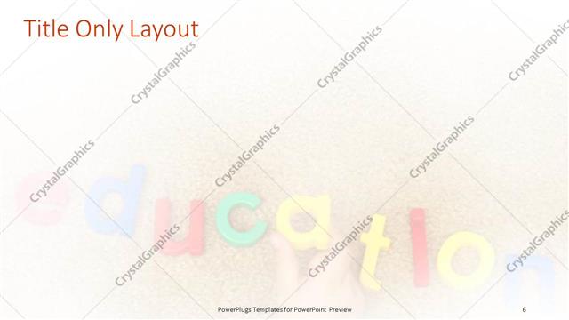 Title Only presentation slide layout