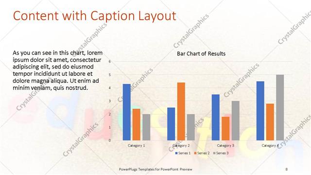 Content with Caption presentation slide layout