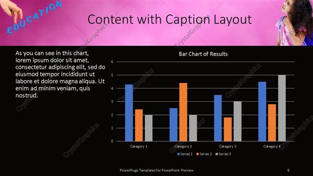 Content with Caption presentation slide layout