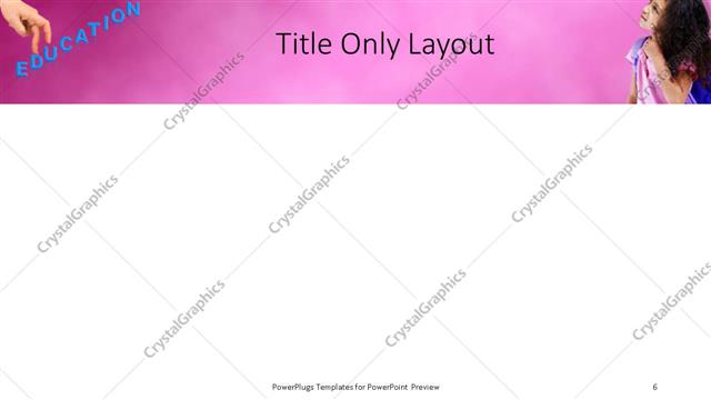 Title Only presentation slide layout