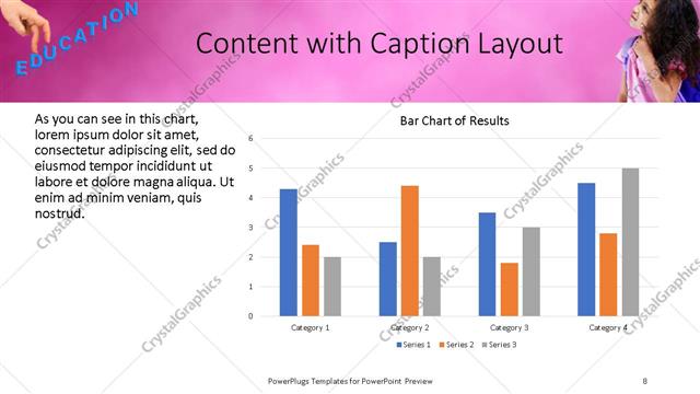 Content with Caption presentation slide layout
