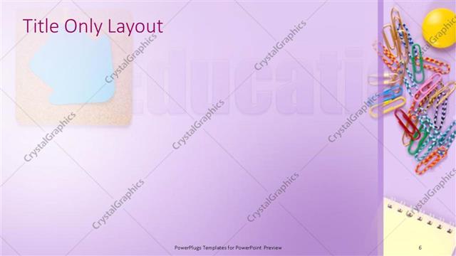 Title Only presentation slide layout