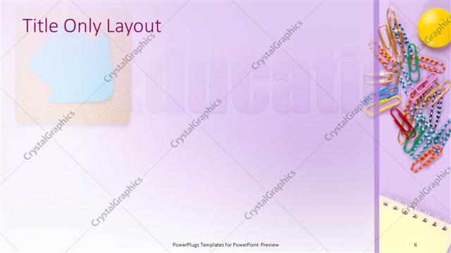 Title Only presentation slide layout