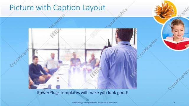 Picture with Caption presentation slide layout