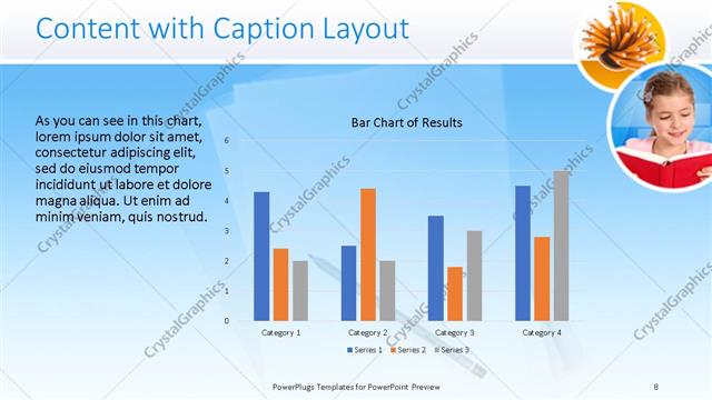 Content with Caption presentation slide layout