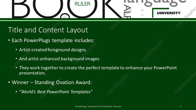 Title and Content presentation slide layout