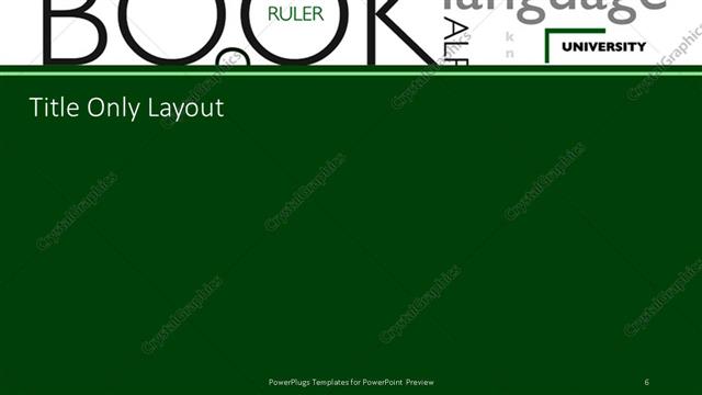 Title Only presentation slide layout