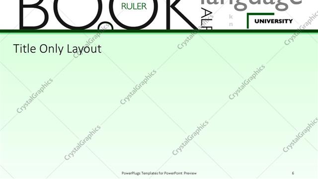 Title Only presentation slide layout