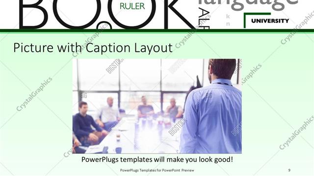 Picture with Caption presentation slide layout