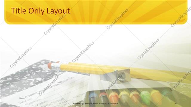 Title Only presentation slide layout