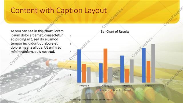Content with Caption presentation slide layout