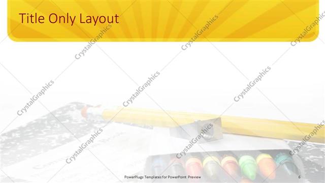 Title Only presentation slide layout