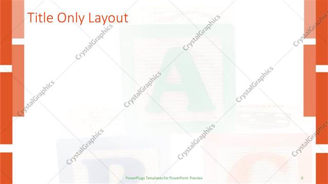 Title Only presentation slide layout