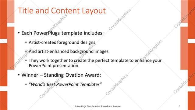 Title and Content presentation slide layout