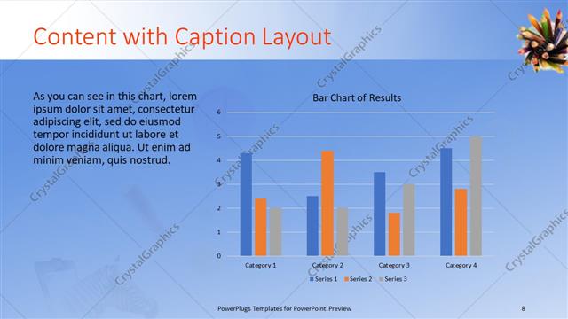 Content with Caption presentation slide layout