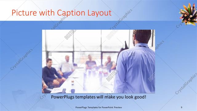 Picture with Caption presentation slide layout
