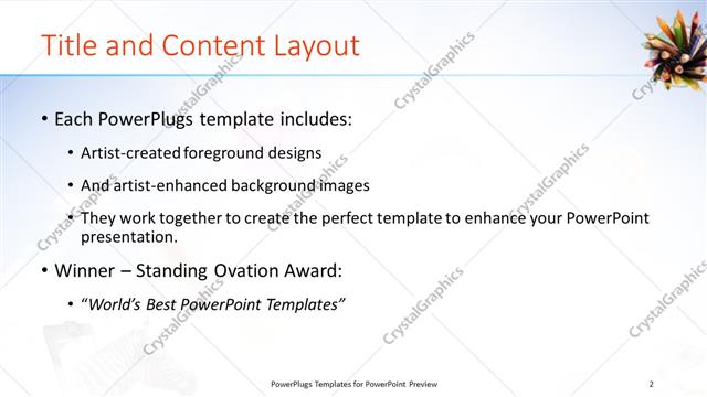 Title and Content presentation slide layout