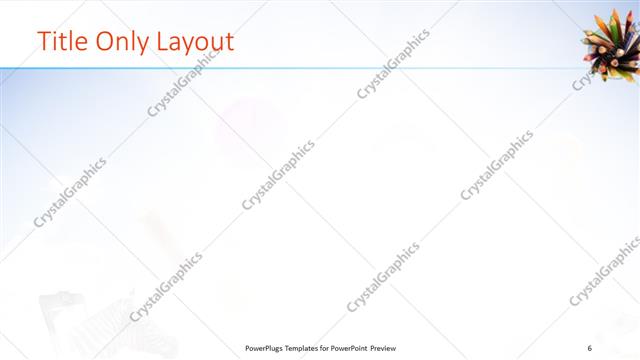 Title Only presentation slide layout
