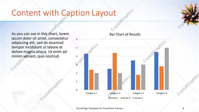 Content with Caption presentation slide layout