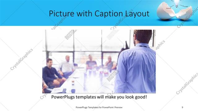 Picture with Caption presentation slide layout