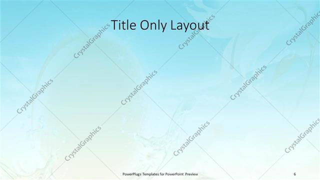 Title Only presentation slide layout