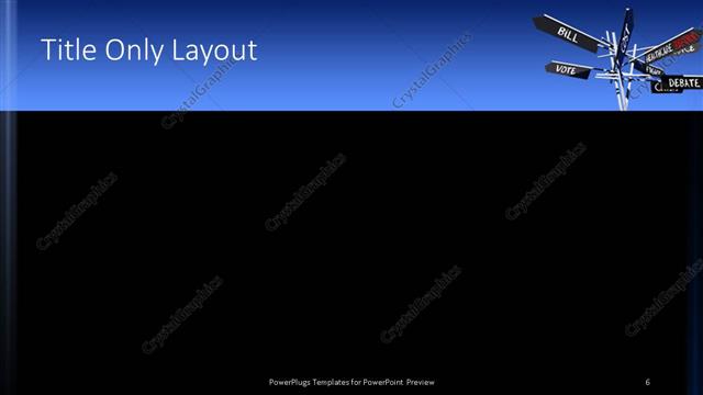 Title Only presentation slide layout