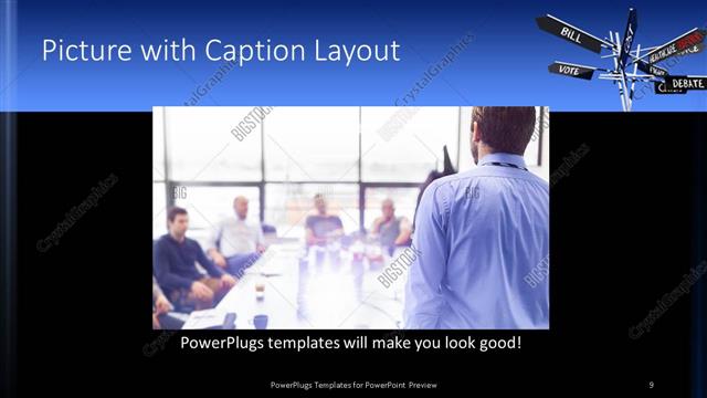 Picture with Caption presentation slide layout