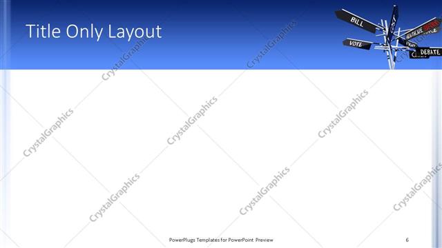 Title Only presentation slide layout