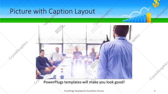 Picture with Caption presentation slide layout