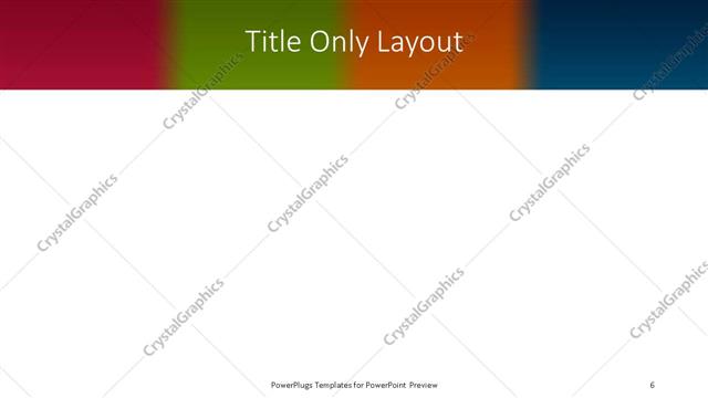 Title Only presentation slide layout