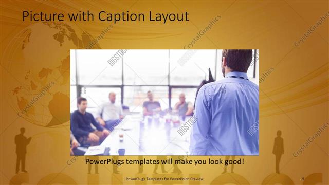 Picture with Caption presentation slide layout