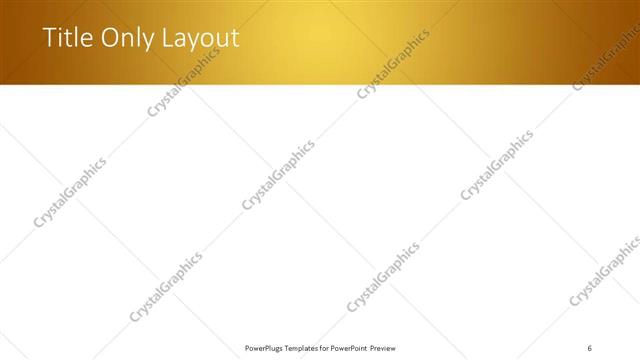 Title Only presentation slide layout