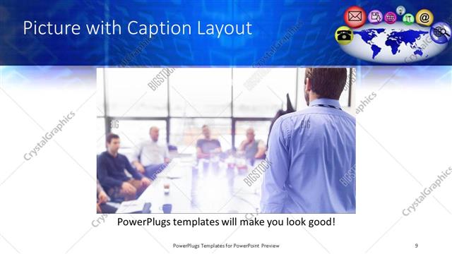 Picture with Caption presentation slide layout