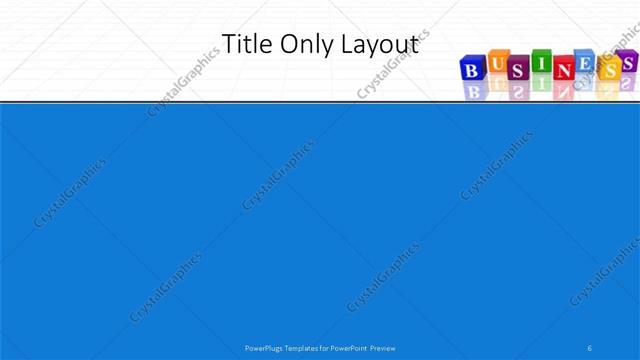 Title Only presentation slide layout