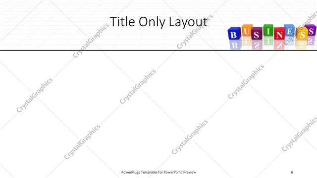 Title Only presentation slide layout