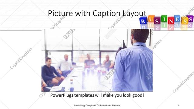Picture with Caption presentation slide layout